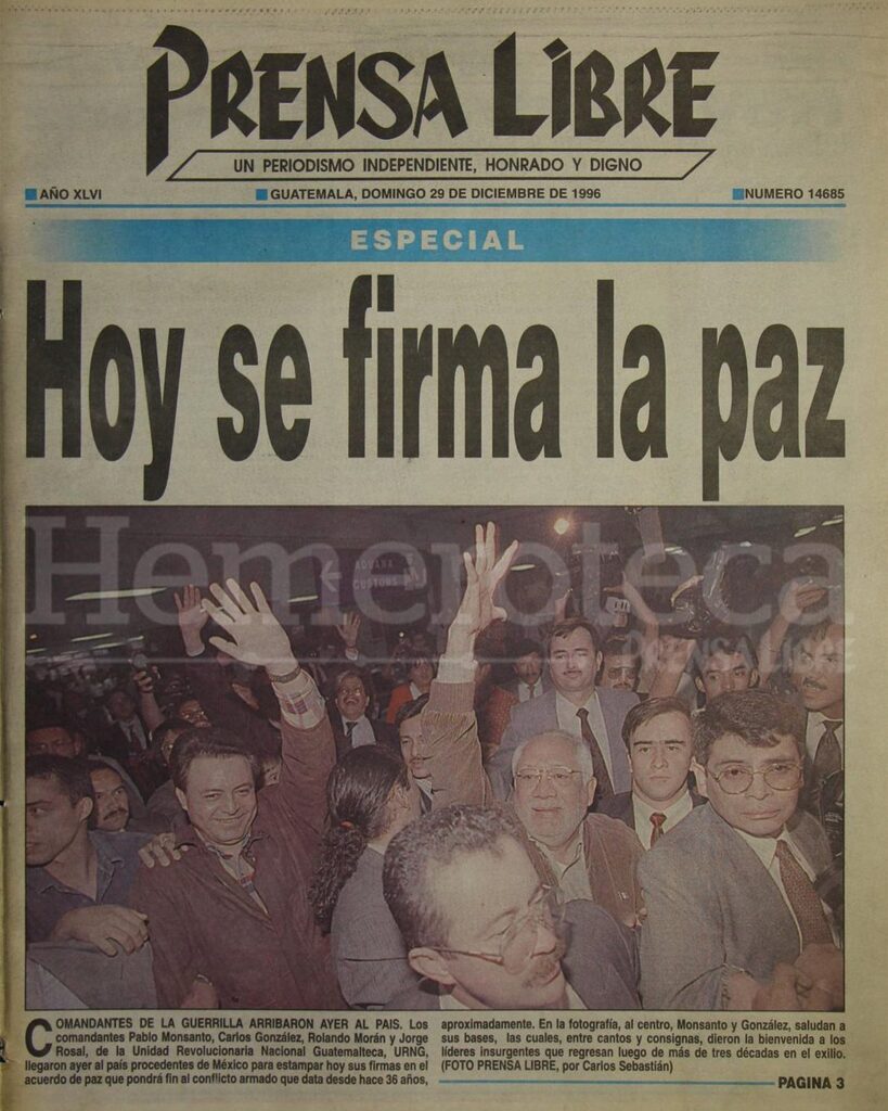Firma de los Acuerdos de Paz