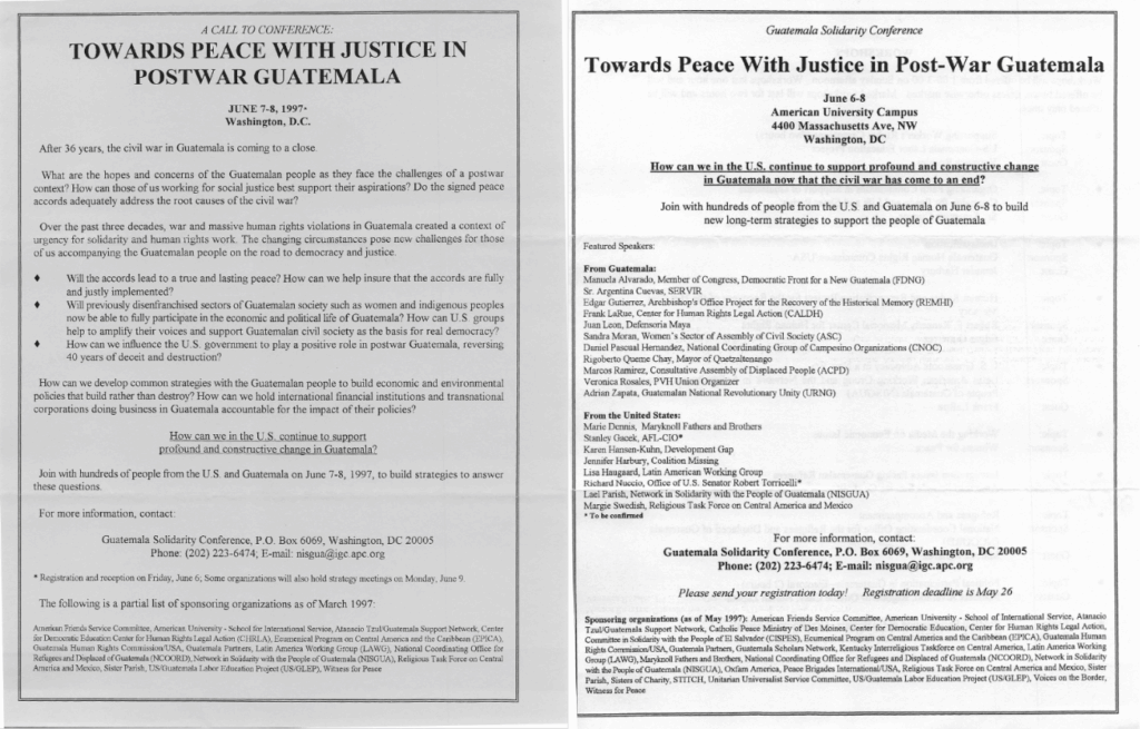 National Guatemala Solidarity Conference