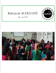 The cover of ACOGUATE's bulletin.