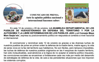 Statement written in spanish