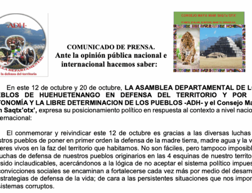 ADH Statement: October 12 & 20 — Resistance and Self-Determination / Comunicado ADH: 12 y 20 de Octubre — Resistencia y Libre Determinación