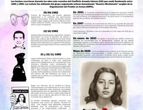Luz Leticia Hernández Agustín: More Than 40 Years of Searching, Truth, and Justice (Part 1)