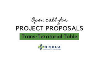 In a white background an open call for project proposal for transterritorial table