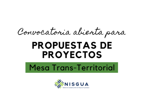 Convocatoria abierta para propuestas de proyectos de la Mesa Trans-Territorial