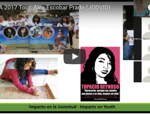 Recording: Alex Escobar talks about youth organizing; Grabación: Alex Escobar habla sobre la organización juvenil