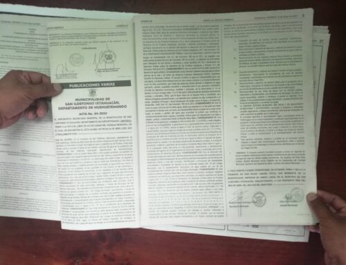 Municipal Water Protection Agreements in Huehuetenango